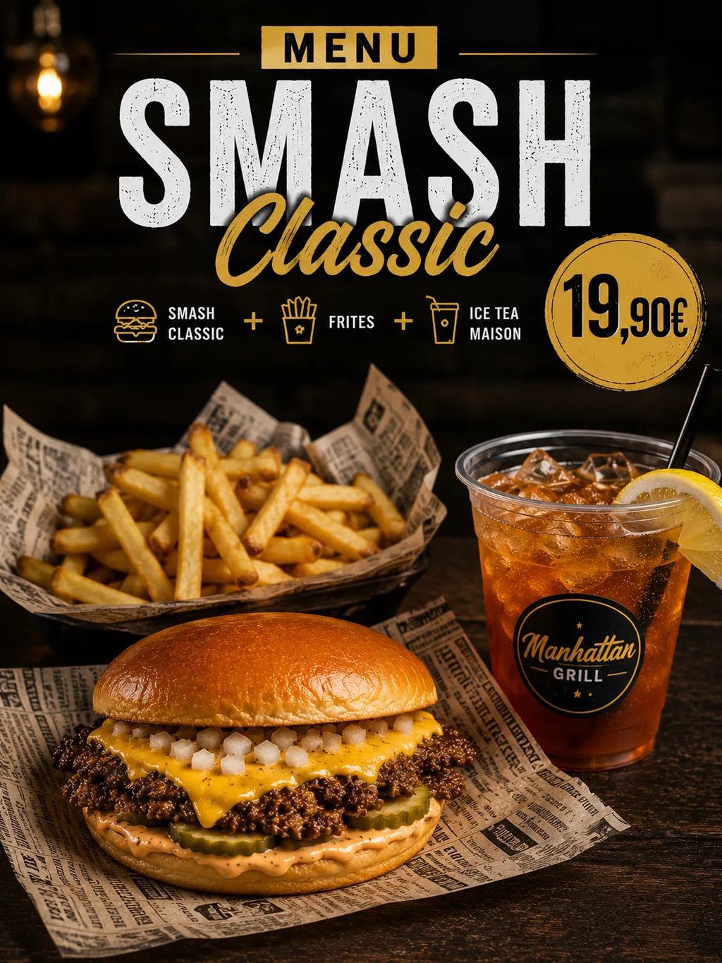 Menu smash manhattan