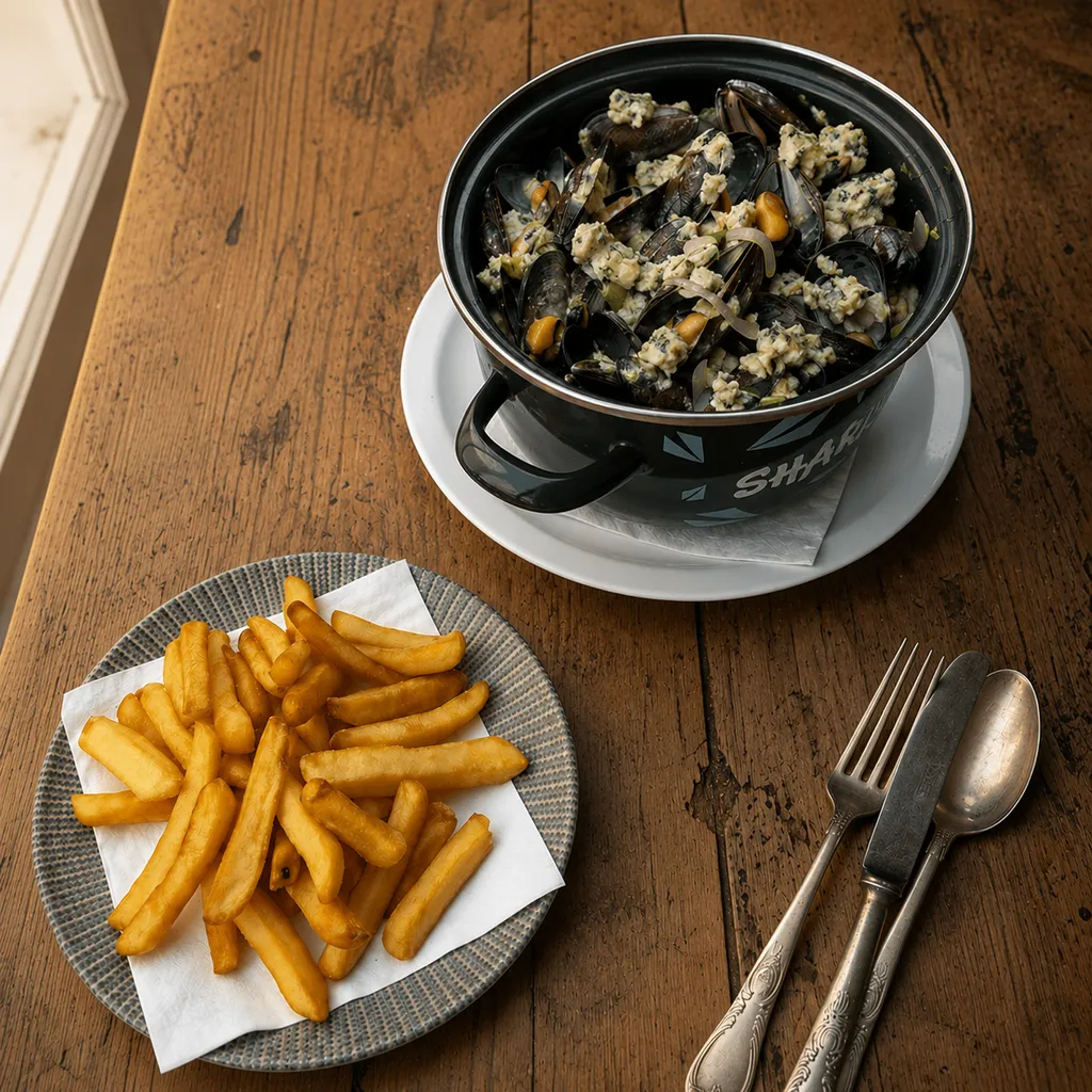 Moules au Roquefort