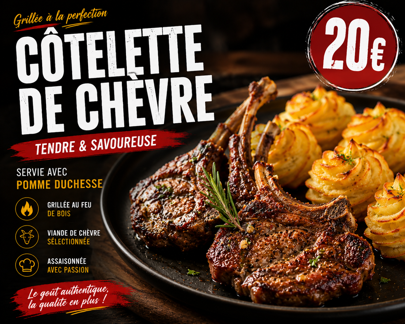 Côtelettes de chèvre