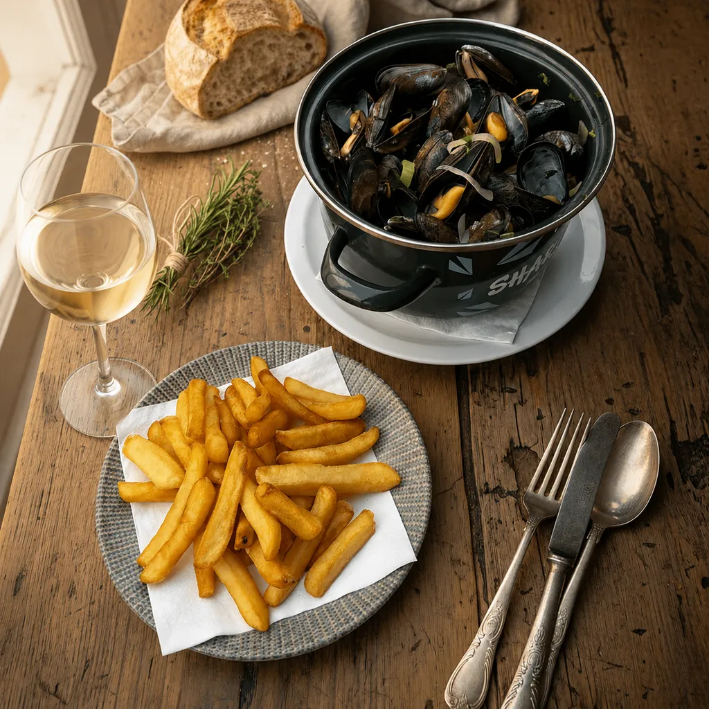 Moules vin blanc