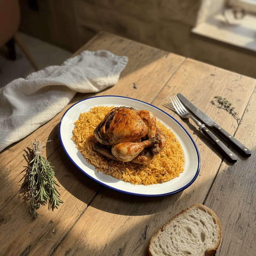 Poulet Entier + Riz