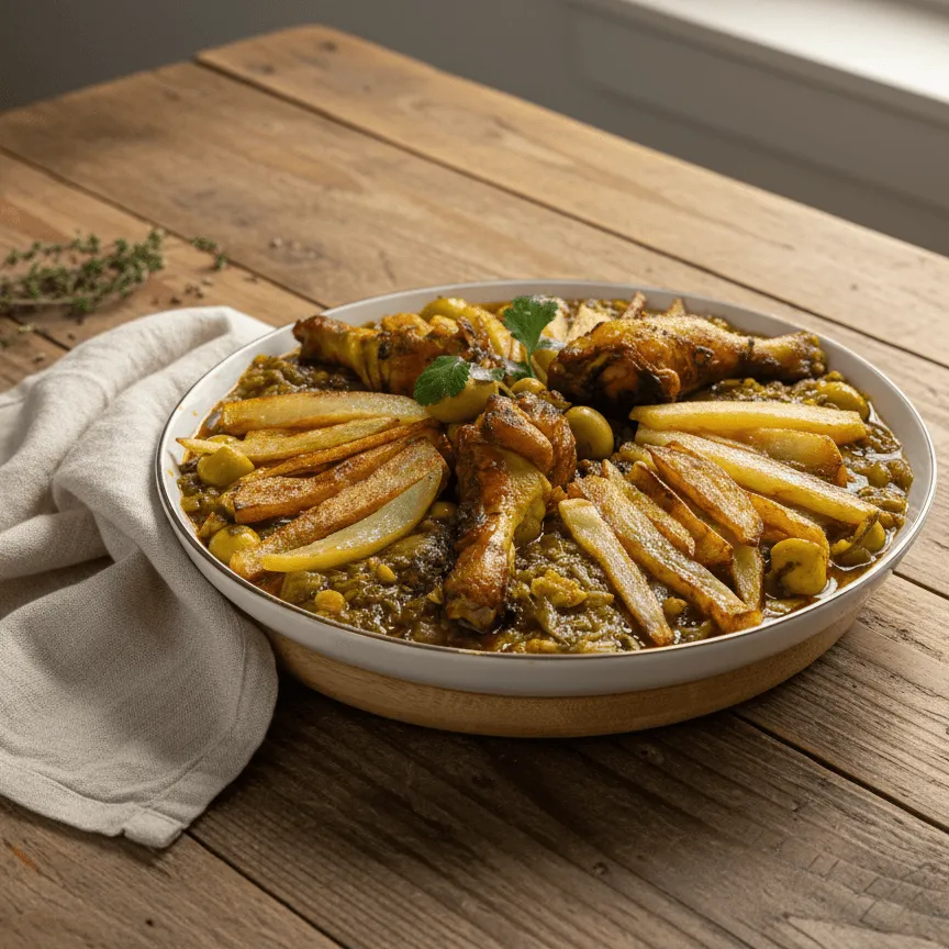 Tajine poulet olive