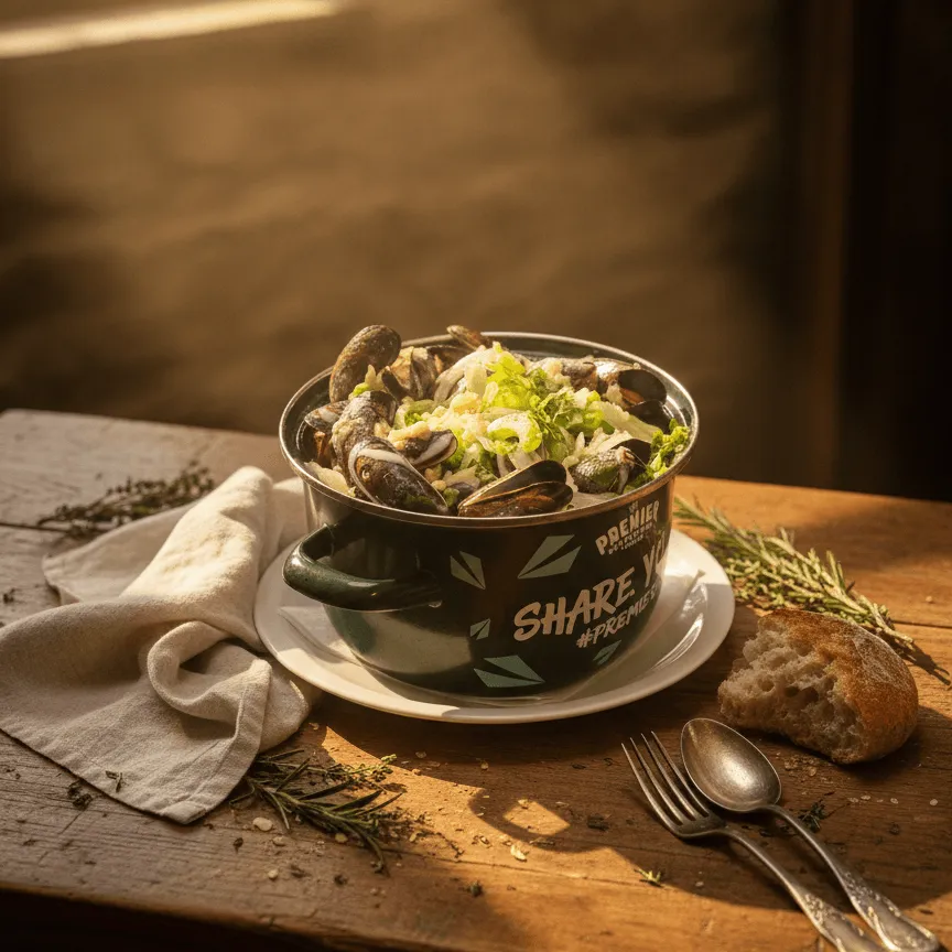 Moules crème d'ail