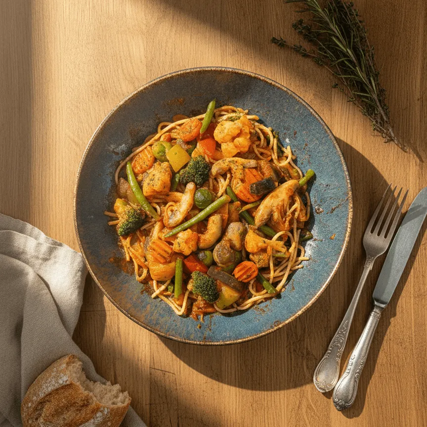 Spaghetti végétariens