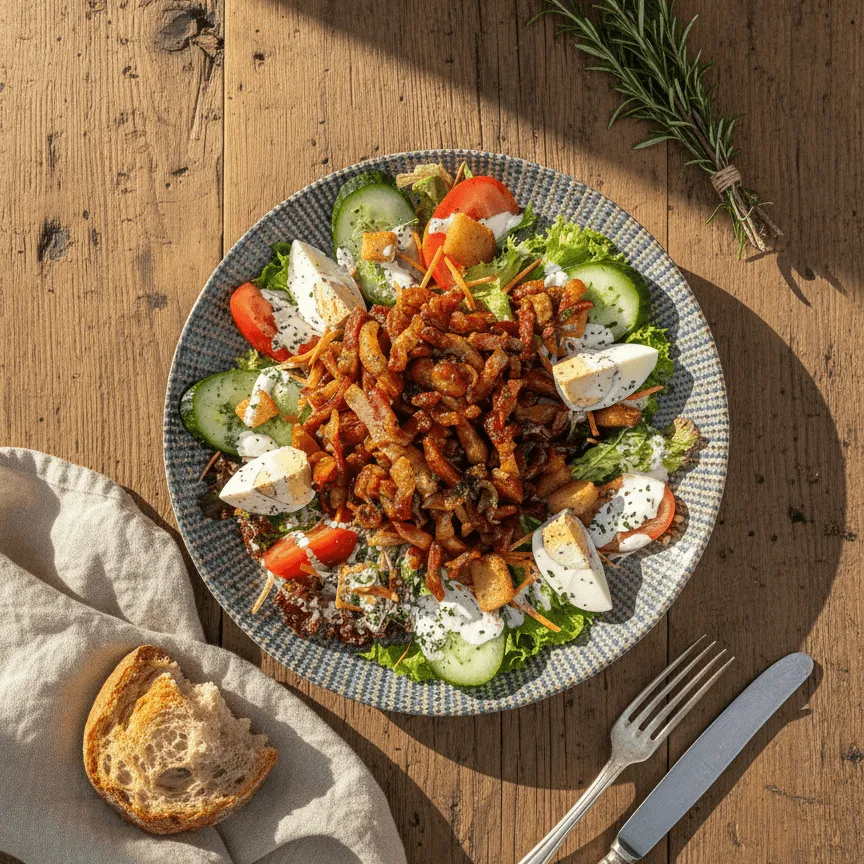 Salade aux lardons