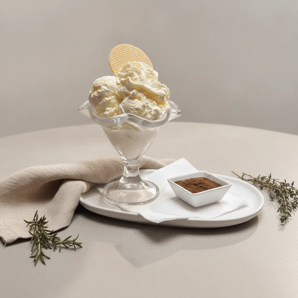 Coupe glace au chocolat, caramel