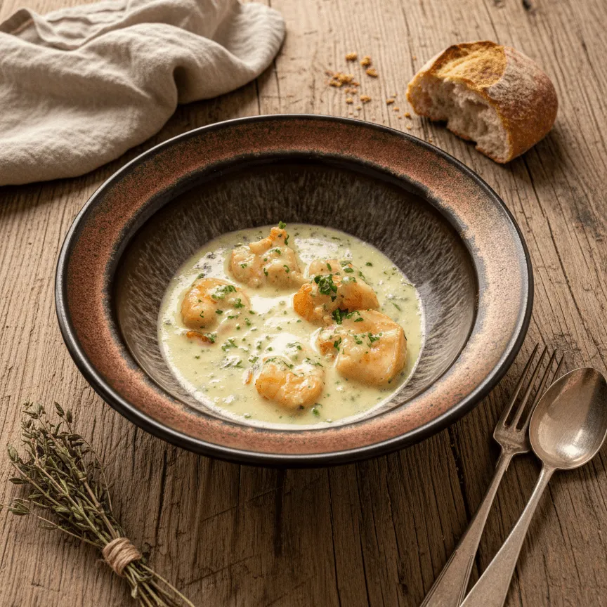 Scampis ail ou maison